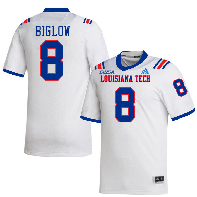 Noah Biglow Louisiana Tech Jersey,LA Tech Bulldogs Football Jerseys,Uniforms,Gears-White